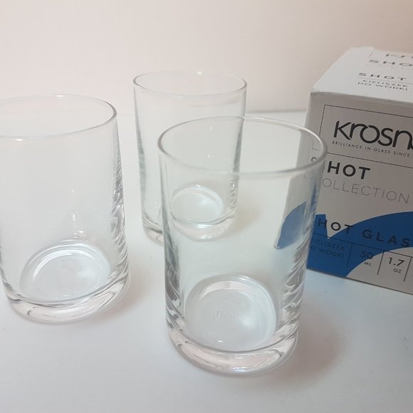 Krosno - Set of 6 clear shot glasses - Barware Drinkware Kitchen Dining Glass - Picture 4 of 10